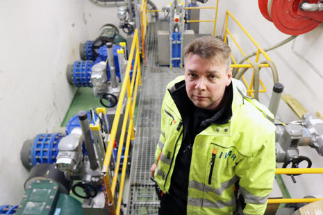 Jan Erik F. Larsen i Forus pumpestasjon